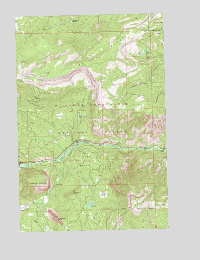 Tieton Basin, WA USGS Topographic Map
