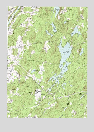 Togus Pond, ME USGS Topographic Map