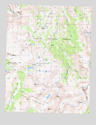 Tower Peak, CA USGS Topographic Map