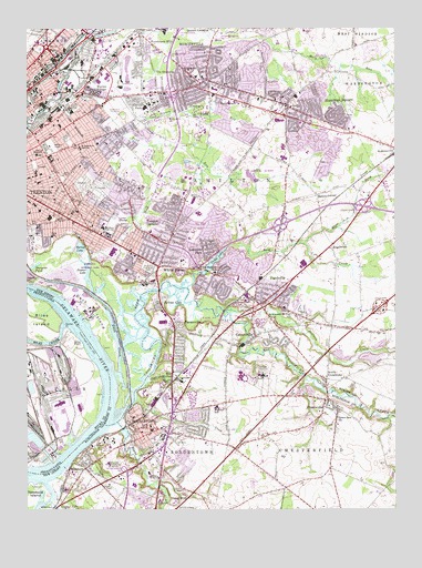 Trenton East, NJ USGS Topographic Map