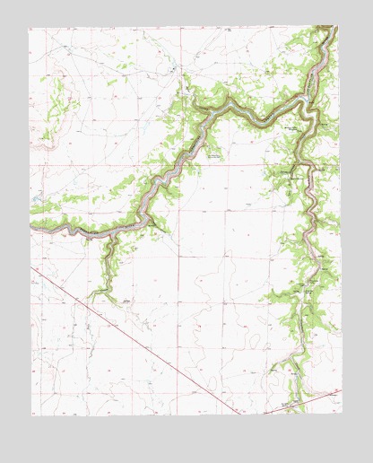 Purgatoire Canyon, CO USGS Topographic Map