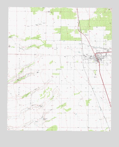 Tularosa, NM USGS Topographic Map