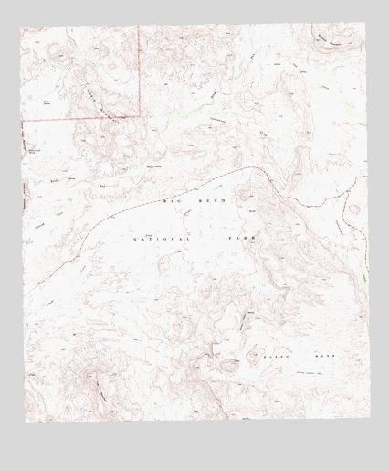 Tule Mountain, TX USGS Topographic Map