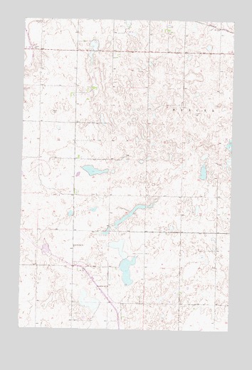 Turtle Creek NE, ND USGS Topographic Map