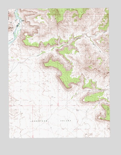 Tusher Canyon, UT USGS Topographic Map