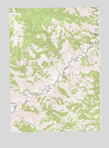 Twin Springs, ID USGS Topographic Map