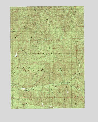 Upper Soda, OR USGS Topographic Map