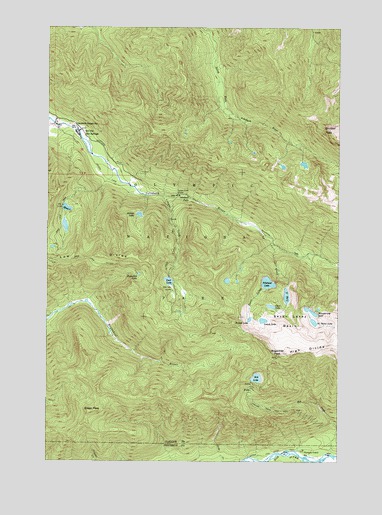Bogachiel Peak, WA USGS Topographic Map