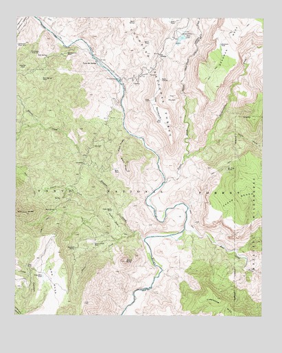 Verde Hot Springs, AZ USGS Topographic Map