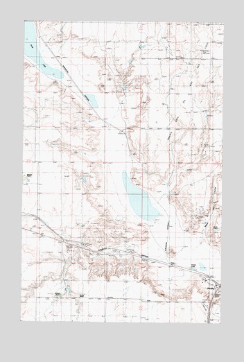 Virden, MT USGS Topographic Map