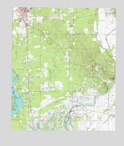 Vivian South, LA USGS Topographic Map