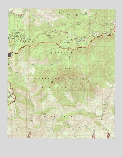 Waterman Mountain, CA USGS Topographic Map