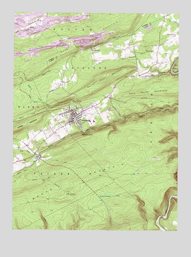 Weatherly, PA USGS Topographic Map