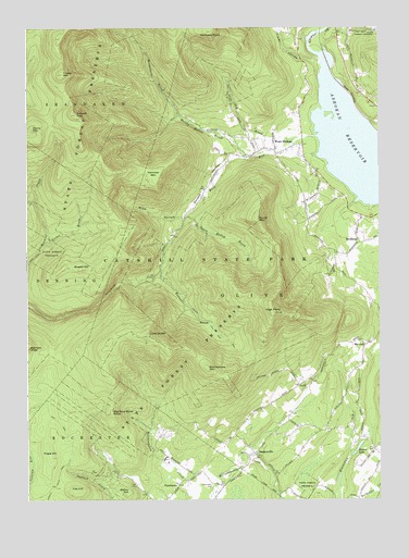 West Shokan, NY USGS Topographic Map