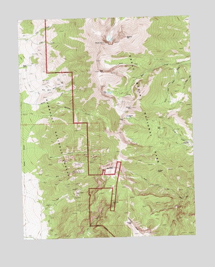 Wheeler Peak, NV USGS Topographic Map