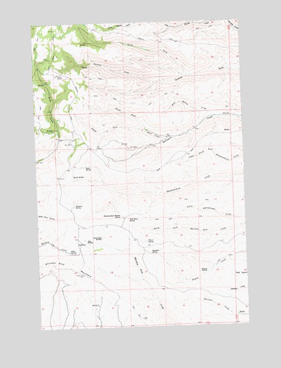 Whiskey Dick Mountain, WA USGS Topographic Map