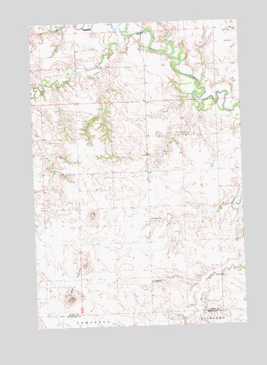White Butte NE, ND USGS Topographic Map