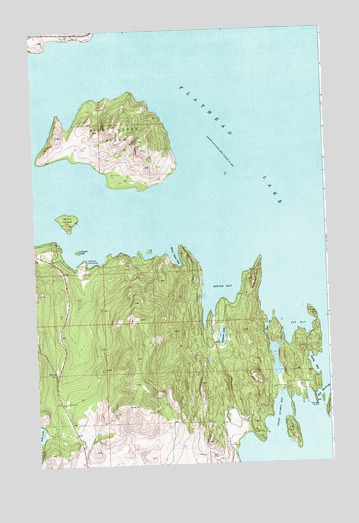 Wild Horse Island, MT USGS Topographic Map