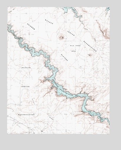 Wild Horse Mesa, AZ USGS Topographic Map