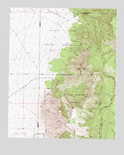 Bosque Peak, NM USGS Topographic Map