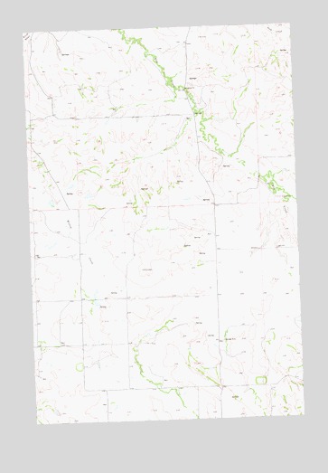 Willow Creek East, ND USGS Topographic Map