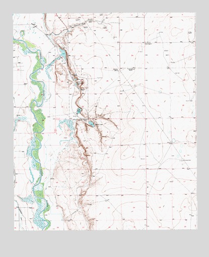 Bottomless Lakes, NM USGS Topographic Map