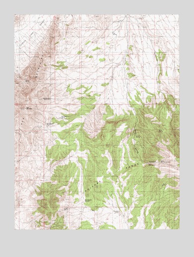 Wood Spring Canyon, NV USGS Topographic Map