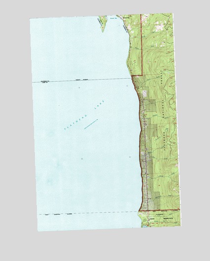 Woods Bay, MT USGS Topographic Map