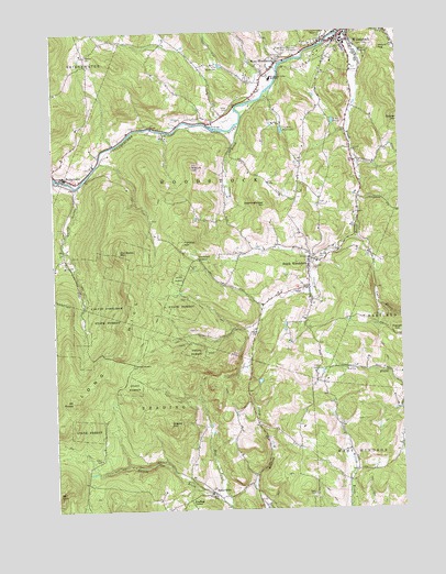 Woodstock South, VT USGS Topographic Map