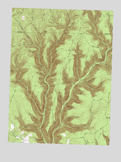 Young Womans Creek, PA USGS Topographic Map