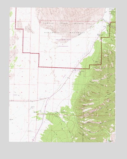 Zapata Ranch, CO USGS Topographic Map