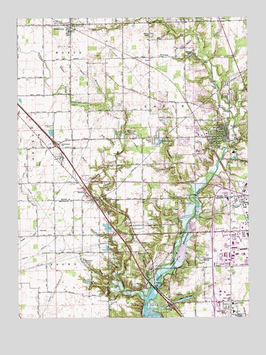 Zionsville, IN USGS Topographic Map