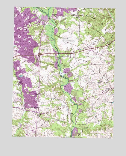 Bowie, MD USGS Topographic Map