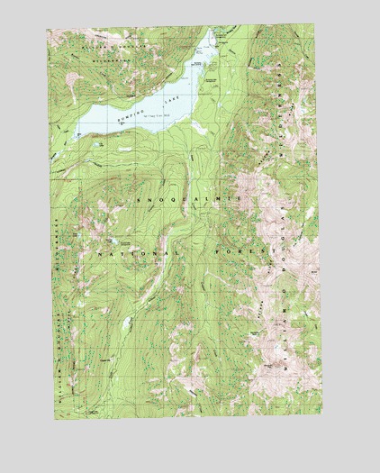 Bumping Lake, WA USGS Topographic Map