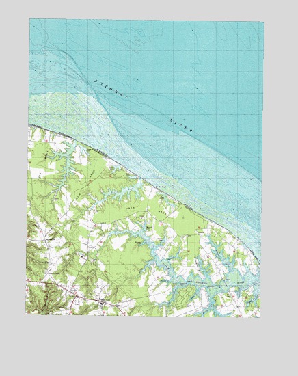 Burgess, VA USGS Topographic Map