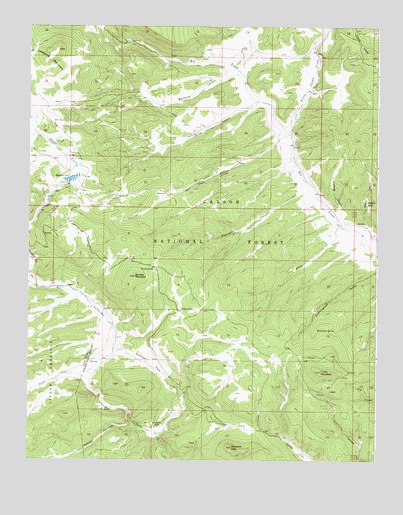 Burned Mountain, NM USGS Topographic Map