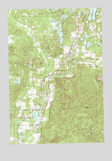 Cable, WI USGS Topographic Map