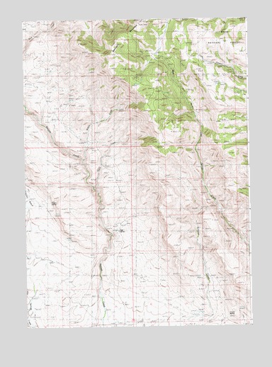 Bennett Mountain, ID USGS Topographic Map