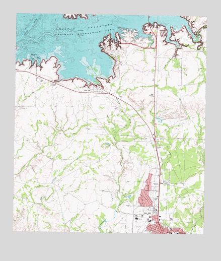 Del Rio NW, TX USGS Topographic Map