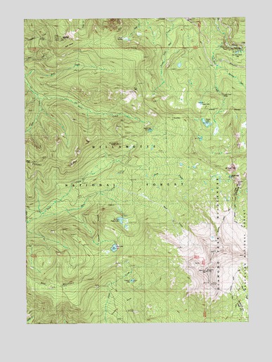 Diamond Peak, OR USGS Topographic Map