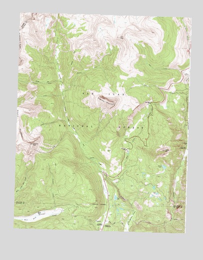 Engineer Mountain, CO USGS Topographic Map