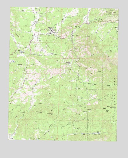 Glennville, CA USGS Topographic Map