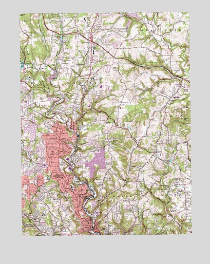 Glenshaw, PA USGS Topographic Map