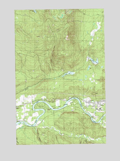 Grandy Lake, WA USGS Topographic Map