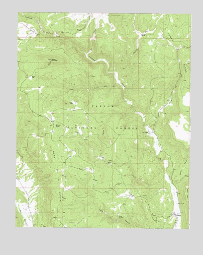 Las Tablas, NM USGS Topographic Map
