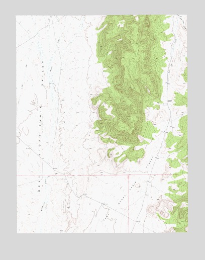 McIntyre Summit, NV USGS Topographic Map