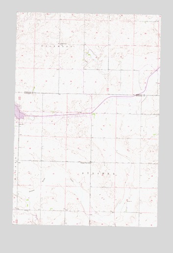 Mercer SE, ND USGS Topographic Map