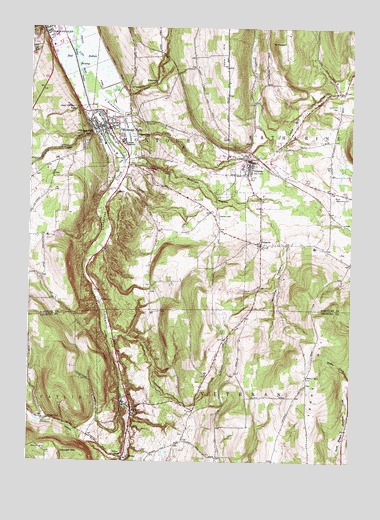 Montour Falls, NY USGS Topographic Map