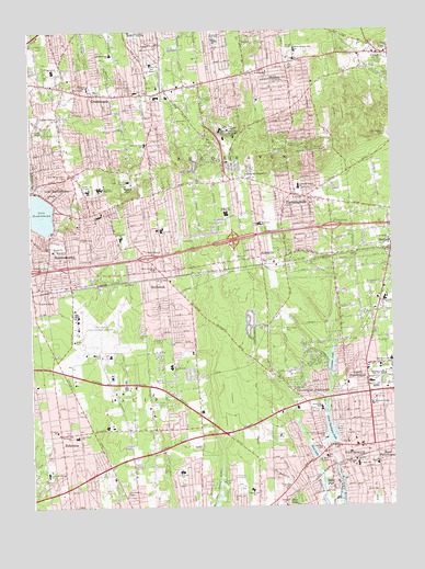 Patchogue, NY USGS Topographic Map