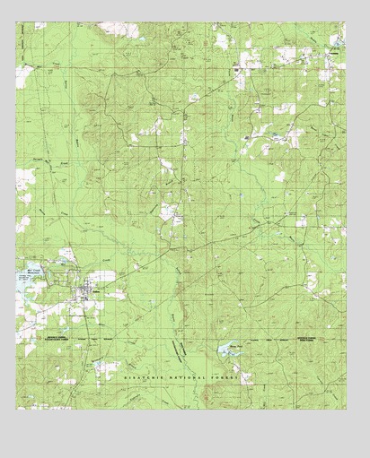 Saline, LA USGS Topographic Map